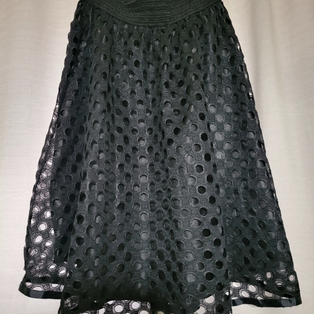 Black Dotted Skirt, Size L